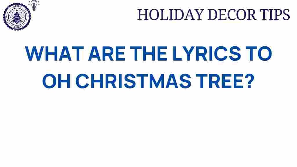 o-christmas-tree-lyrics-history